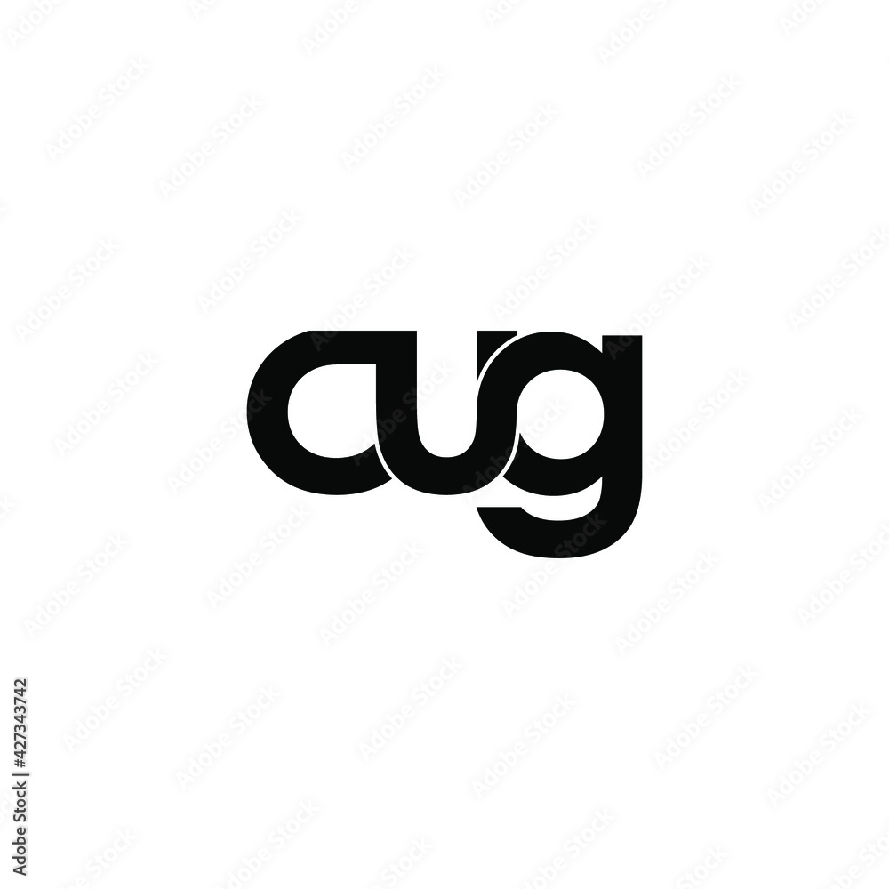 cug letter original monogram logo design cug letter original monogram logo design