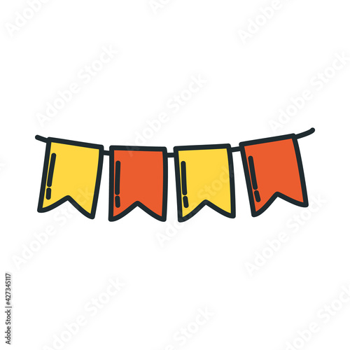 decorative pennants hanging
