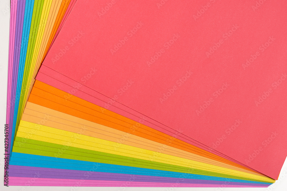 Obraz premium Composición multicolor en papel