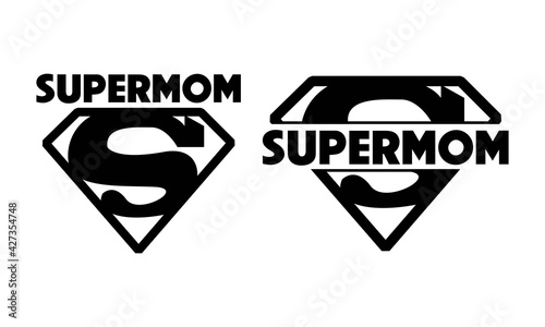 Supermom - Supermom Monogram Vector And Clip Art 