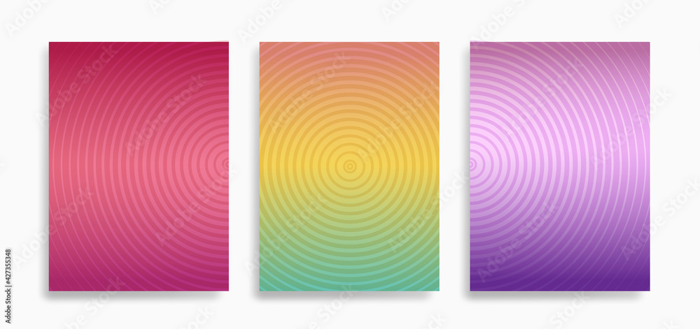 simple minimal dynamic gradient bright wavy lines stripes abstract pattern for background, texture,  cover, banner, label, template, layout etc. sweet beautiful flower theme. vector design.
