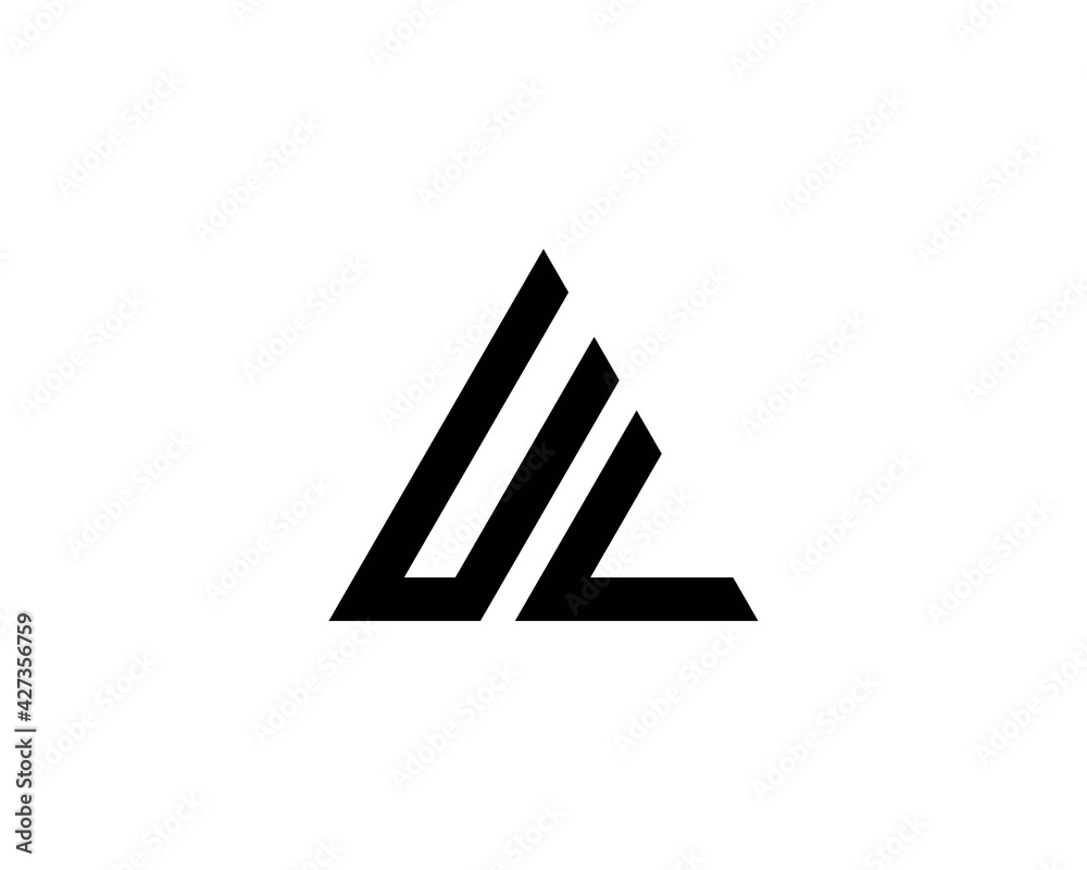 UL LU letter logo design vector template - obrazy, fototapety, plakaty 