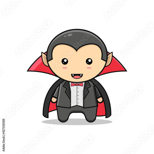 Kawaii illustration dracula vector graphics