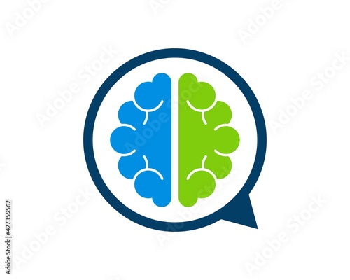 Simple bubble chat with smart brain inside