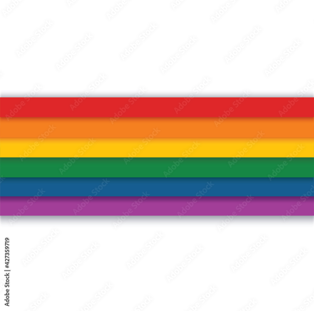 rainbow on a white background vector illustration