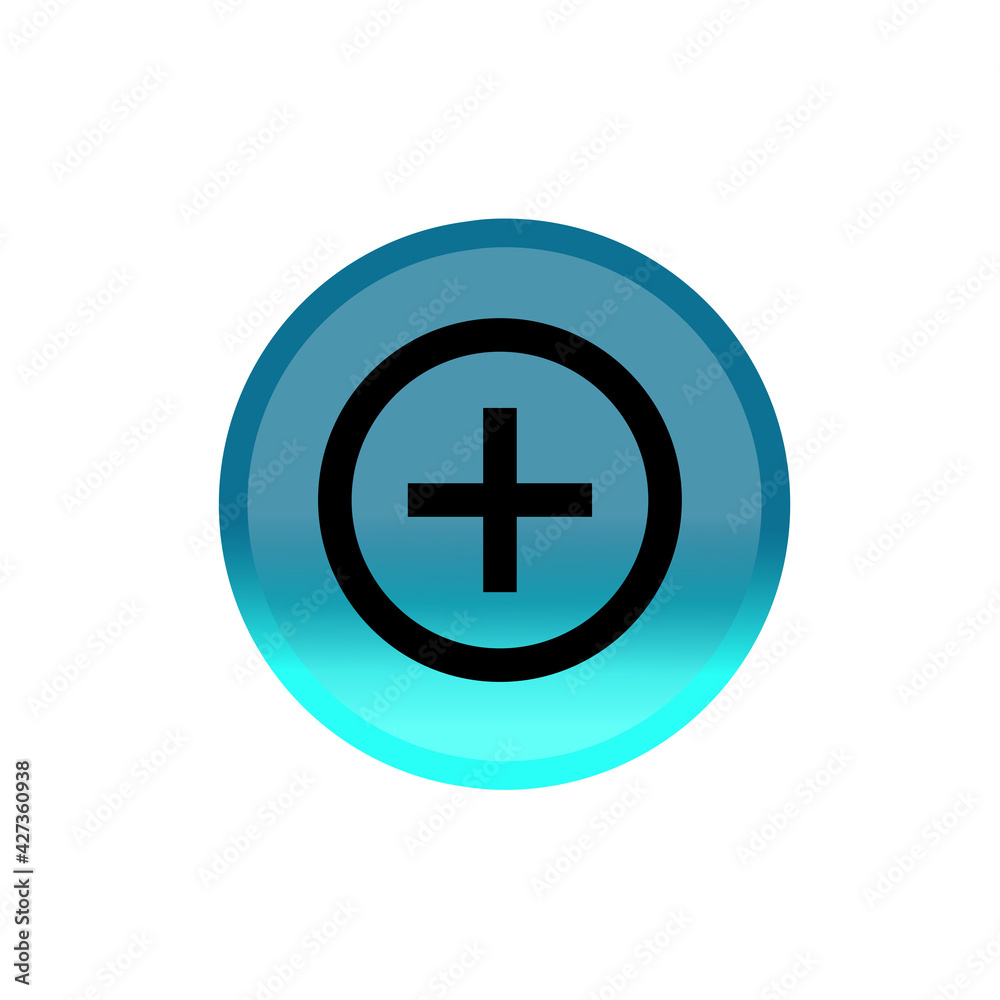 add button icon. blue round button. Editable stroke. Simple illustration mobile concept, web design, application, UI. Design template vector add button icon. blue round button. Editable stroke. Simple illustration mobile concept, web design, application, UI. Design template vector