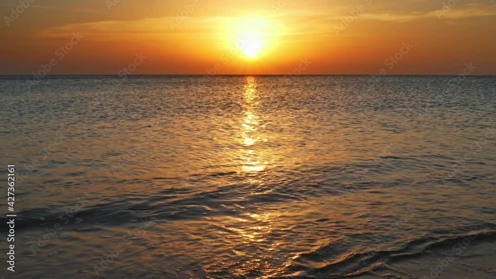 beauty landscape with sunrise over sea, 4k beauty landscape with sunrise over sea, 4k