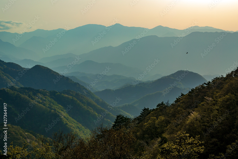 Fototapeta premium Mountain ride to Mount Fuji in Japan
