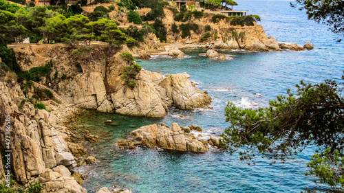 The winding coastline of the Costa Brava