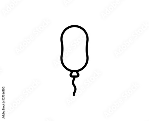 Balloon line icon
