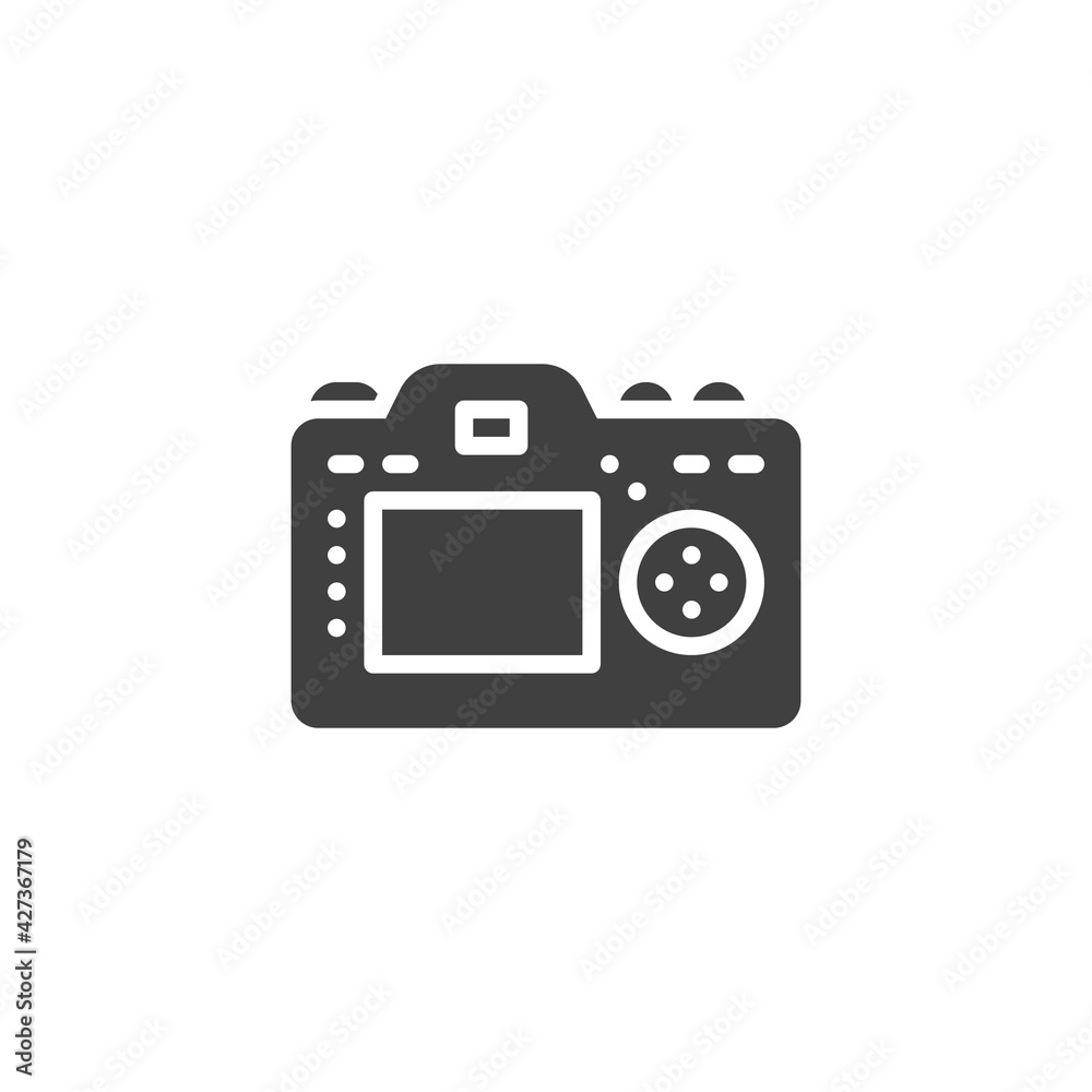 Camera display vector icon Camera display vector icon