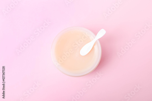 Photography Facial cleansing sherbet in a jar