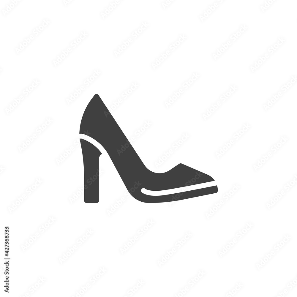 High heels shoe vector icon High heels shoe vector icon