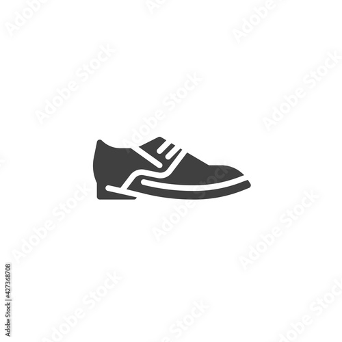 Men's stylish shoe vector icon