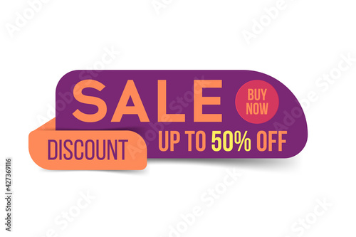 Sale banner, Buy Now tag, Discount modern poster