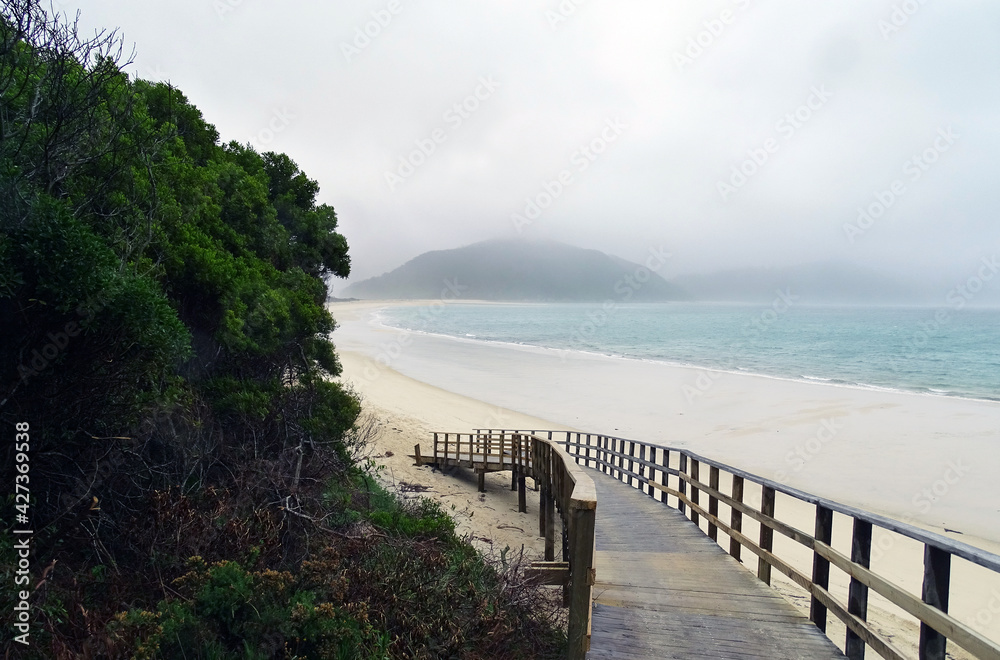 Abel Tasman on a rainy day