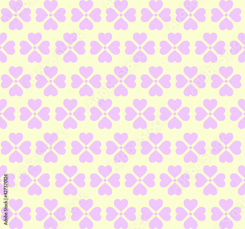 vector flowers background seamless pattern