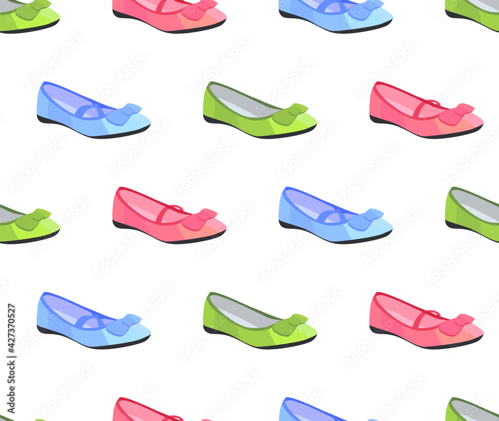Seamless pattern with stylized woman shoes. Pretty endless texture for your design. Seamless pattern with stylized woman shoes. Pretty endless texture for your design.