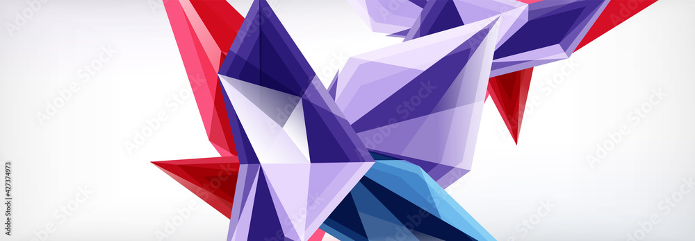 Vector 3d triangles and pyramids abstract background for business or technology presentations, internet posters or web brochure covers Vector 3d triangles and pyramids abstract background for business or technology presentations, internet posters or web brochure covers