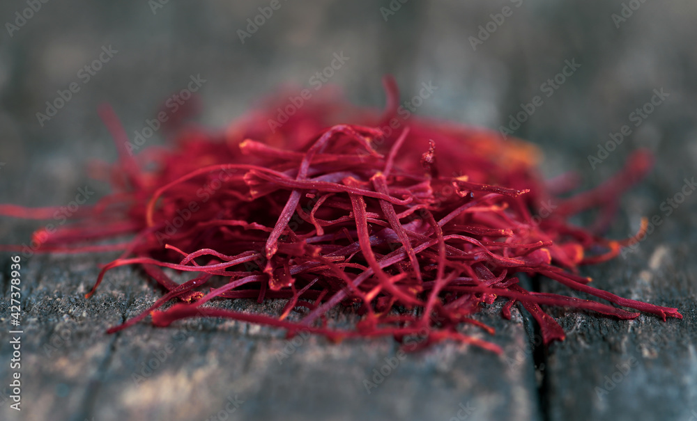 Naklejka premium Closeup of Saffron