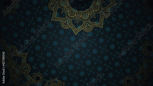 4K seamless looping EID MUBARAK celebration background 