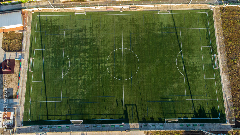 Aerial image of a soccer field