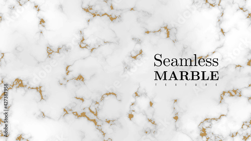 Seamless marble luxury realistic texture background. Marbling texture for banner, invitation, headers, print ads, packaging design template. Design vector illustration. Isolated on white background.