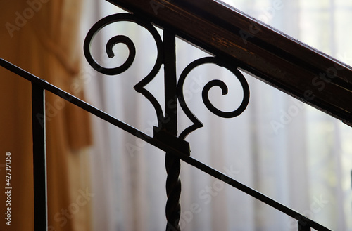 Wallpaper Mural Patterned handrail on the indoor stairs of the house Torontodigital.ca