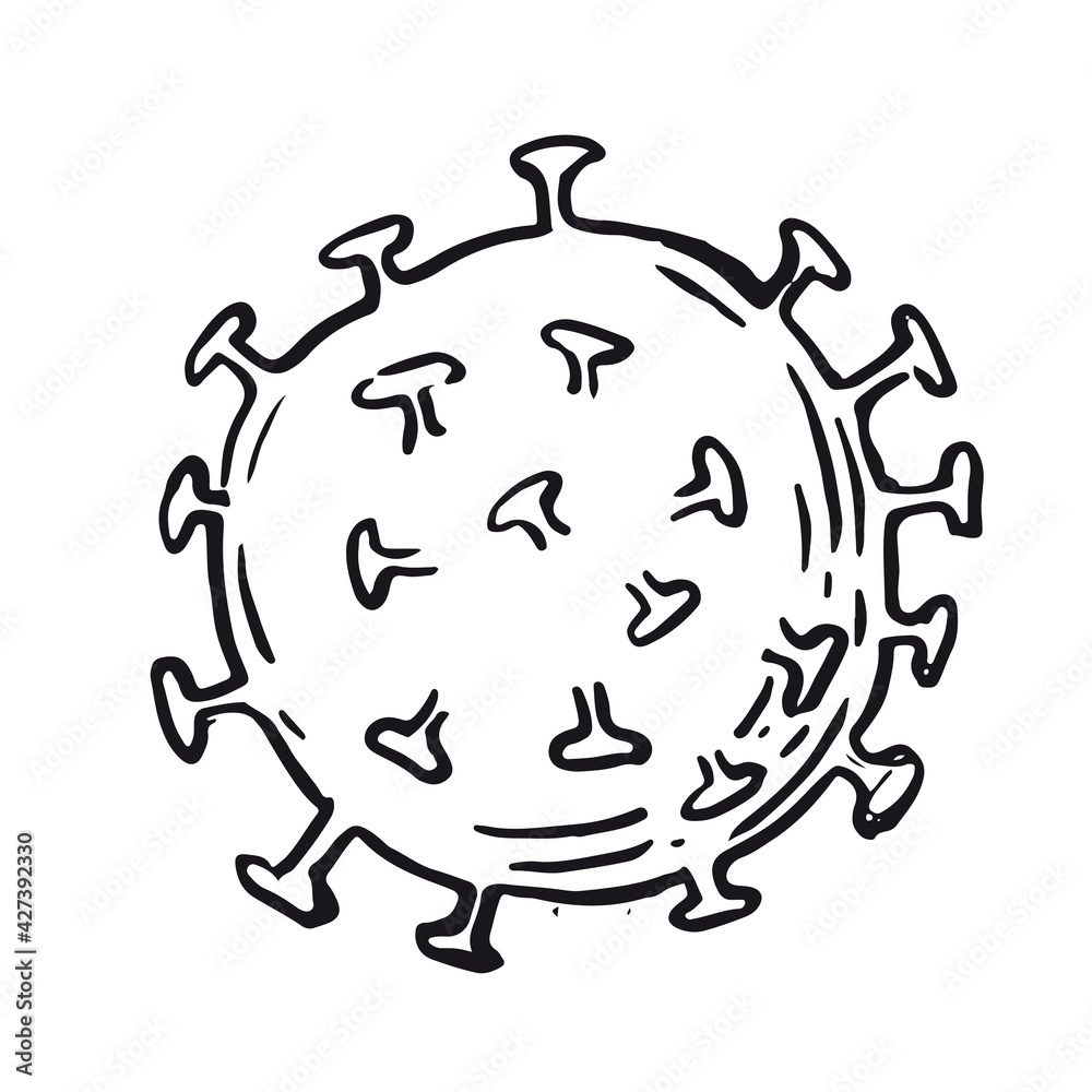 Coronavirus, covid-19, hand drawn vector illustration
Coronavirus, covid-19, hand drawn vector illustration