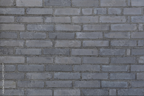 Szary ceglany mur tekstura powierzchnia cegły jako tło