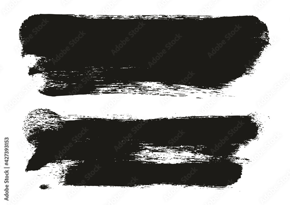 Fototapeta premium Round Sponge Thick Artist Brush Long Background High Detail Abstract Vector Background Set