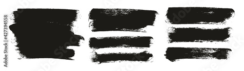 Round Sponge Thick Artist Brush Long Background High Detail Abstract Vector Background Extra Set 