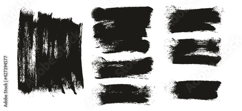 Round Sponge Thick Artist Brush Long Background High Detail Abstract Vector Background Extra Set 