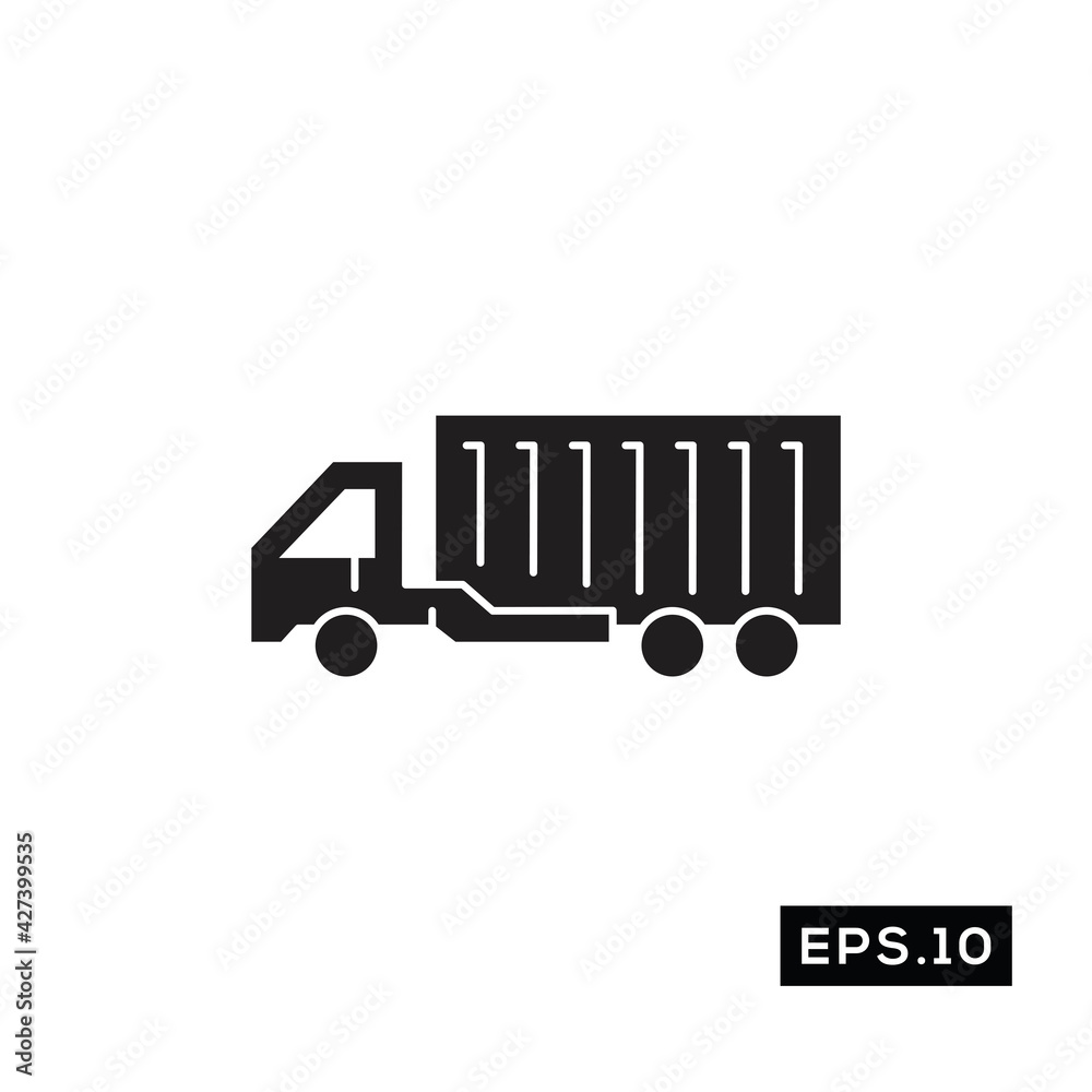 Shipping truck icon vector. Truck car icon vector illustration Shipping truck icon vector. Truck car icon vector illustration