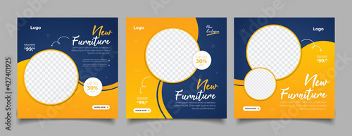 Furniture social media post templates 
