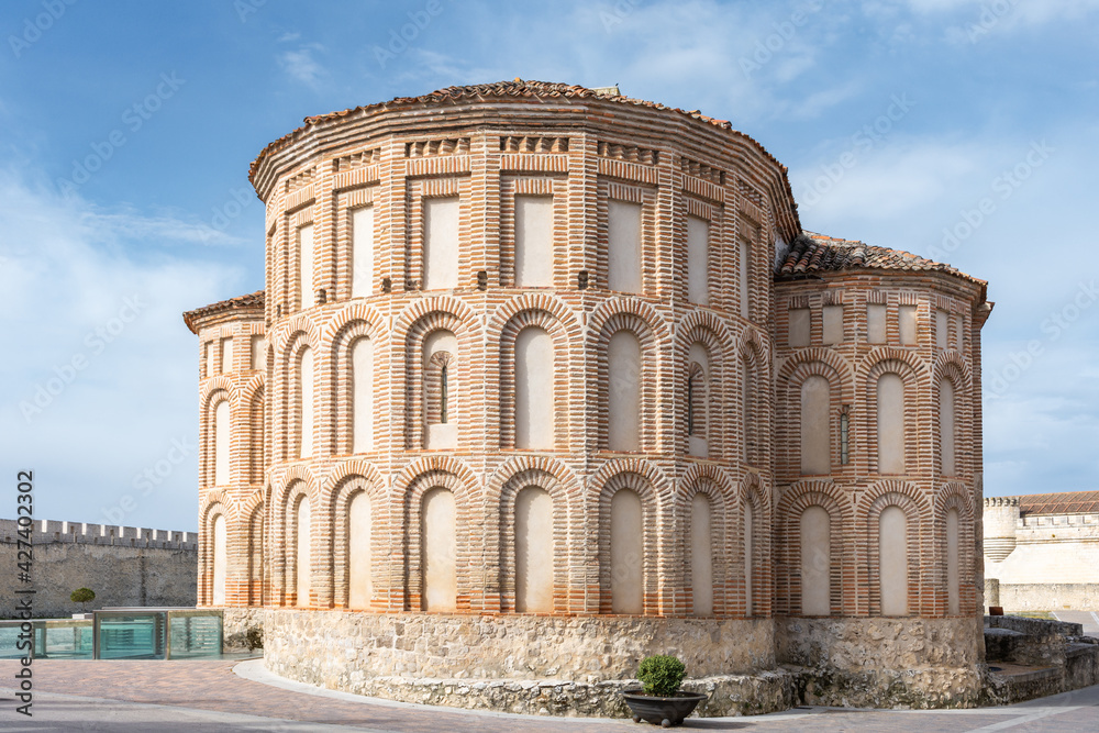 Church of San Marin in Cuellar. Wonderful example of Mudejar architecture. Cuellar, segovia, Castilla y Leon, Spain