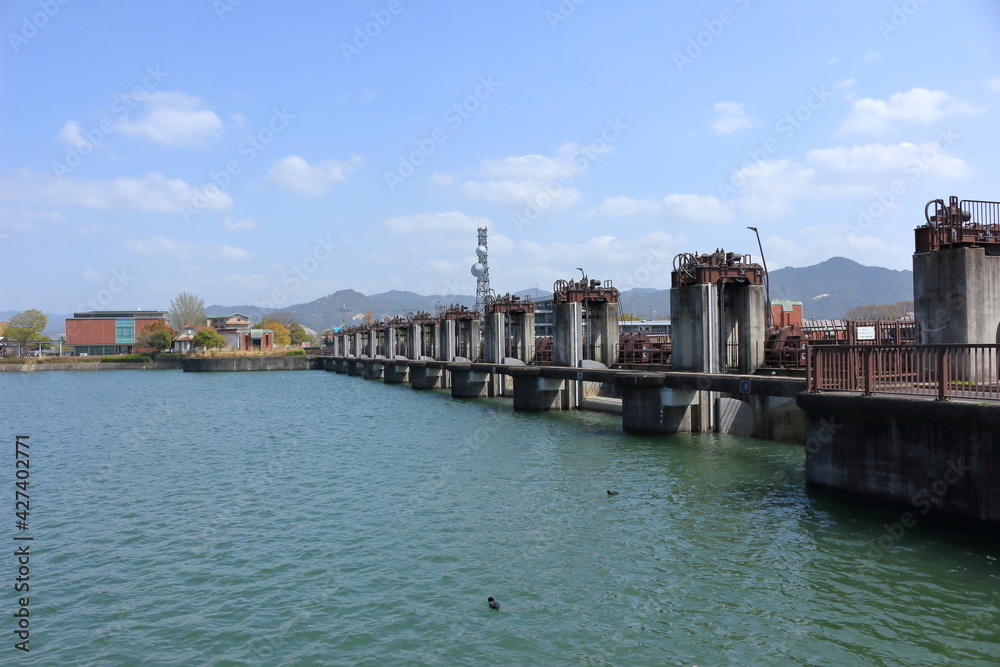 Obraz premium 瀬田川洗堰