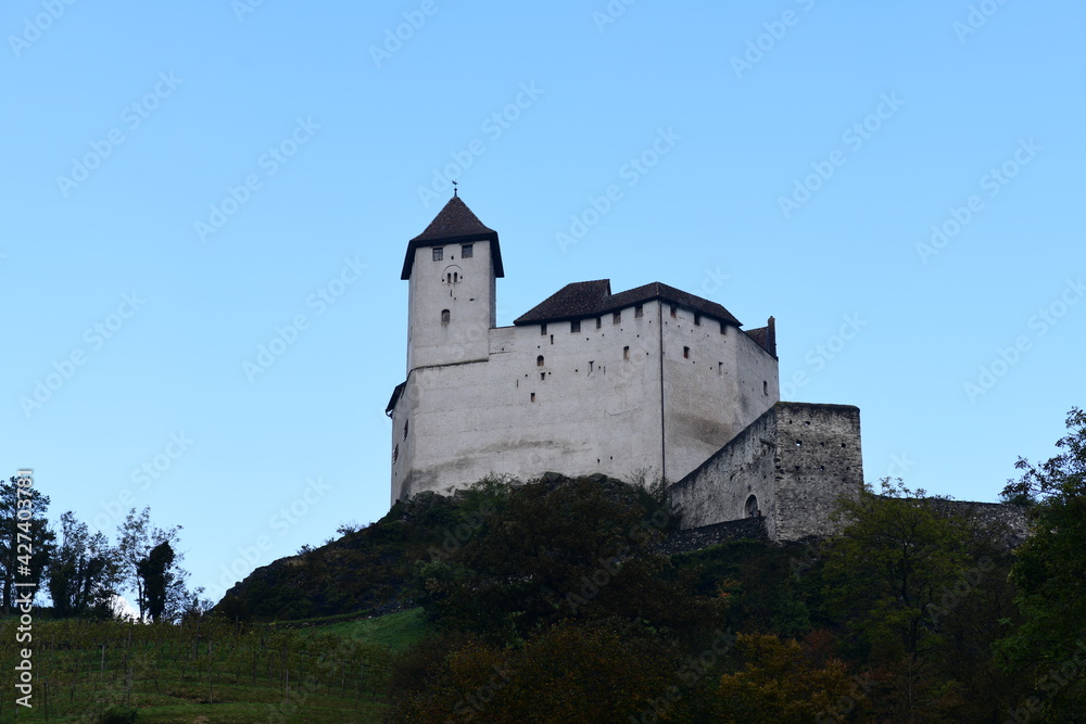 old castle in Liechtenstein, Europe