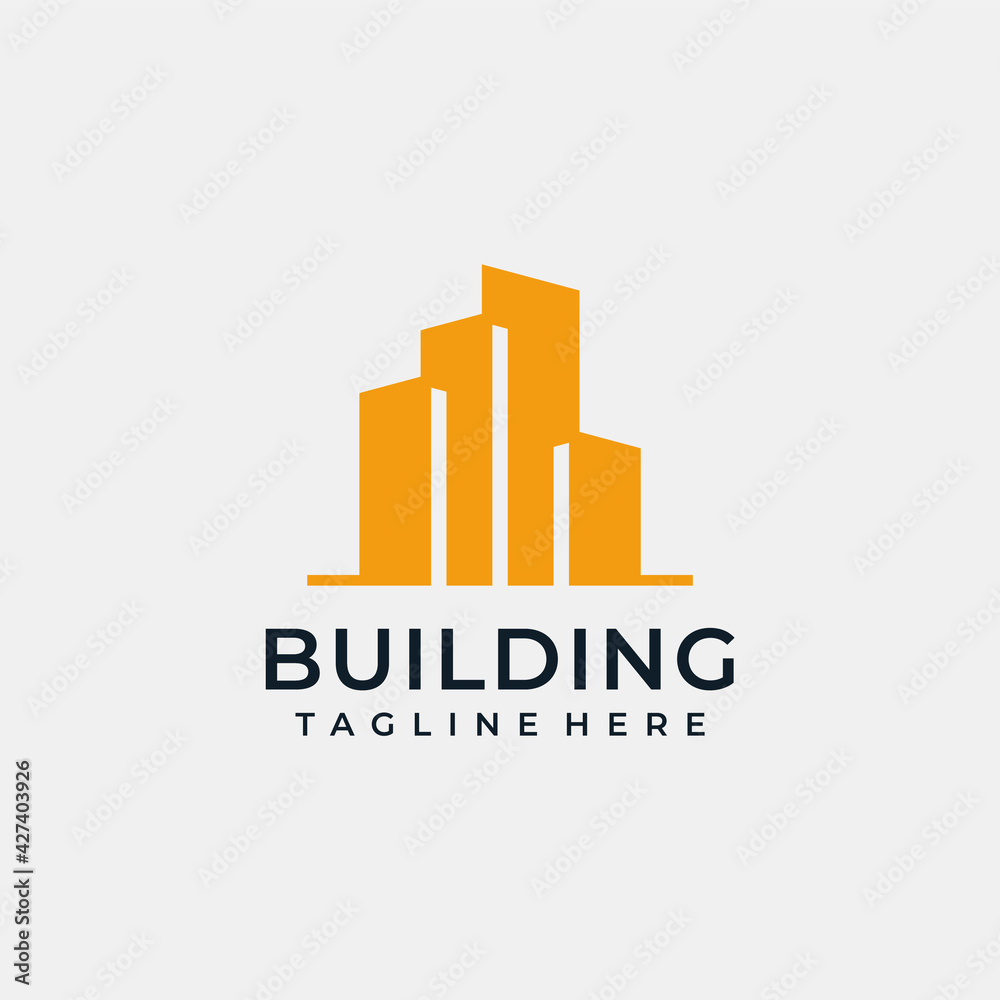 Real estate building logo vector design inspiration