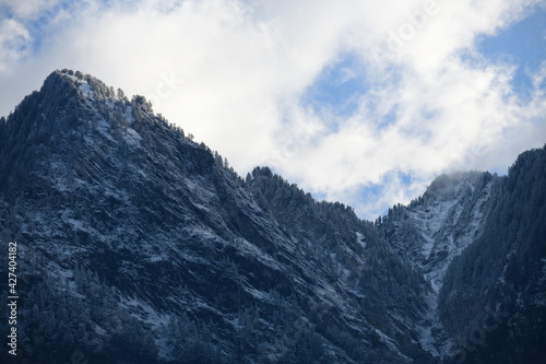 beautiful scenery with mountains in Liechtenstein, Europe