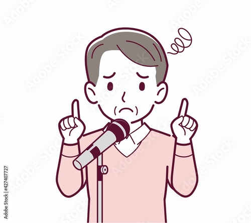 Wallpaper Mural マイクで歌う人 Torontodigital.ca