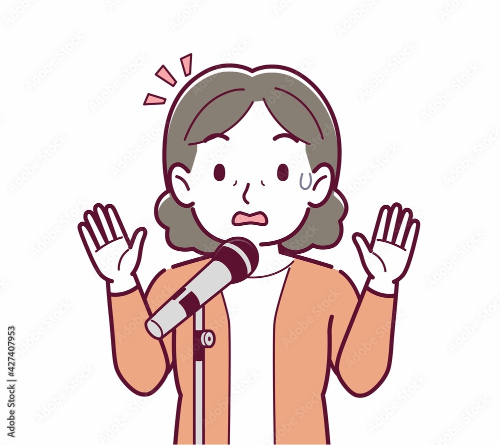 マイクで歌う人 マイクで歌う人