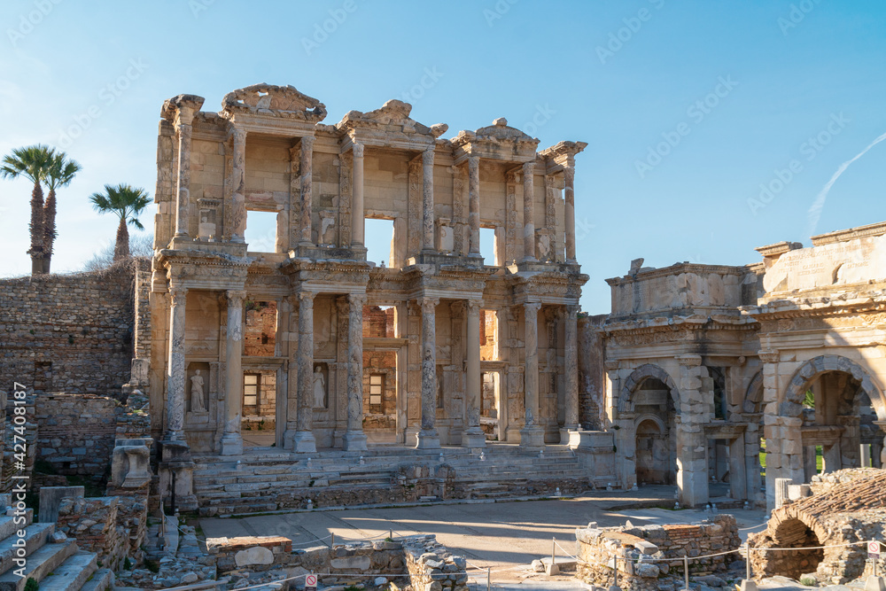 Ephesus. Turkey, Celsus Library in Ephesus, Turkey
