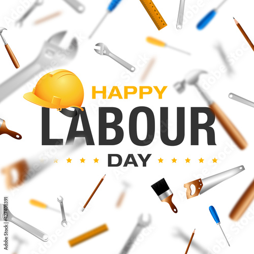 1st May. Happy International Labour Day or Worker's day 