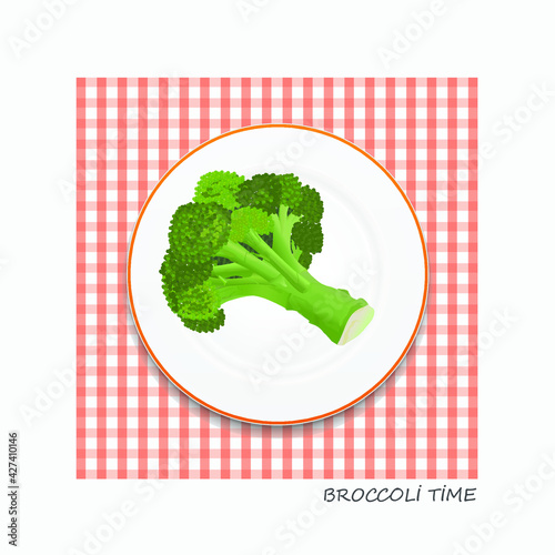 Broccoli on a plate