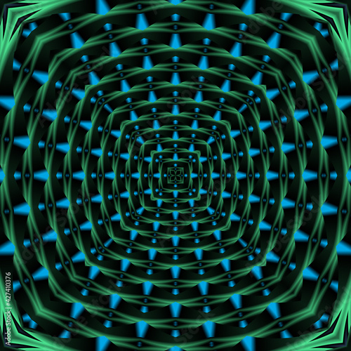 Fototapeta Naklejka Na Ścianę i Meble -  3d effect - abstract mesh style pattern