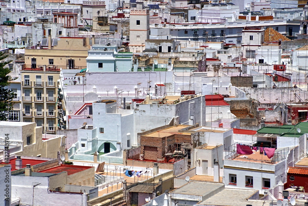 The City of Cadiz Spain Andalusia from the perspective of different viewpoints