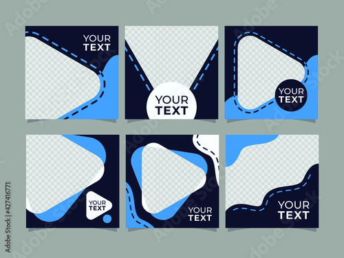 abstract modern Instagram feed design template