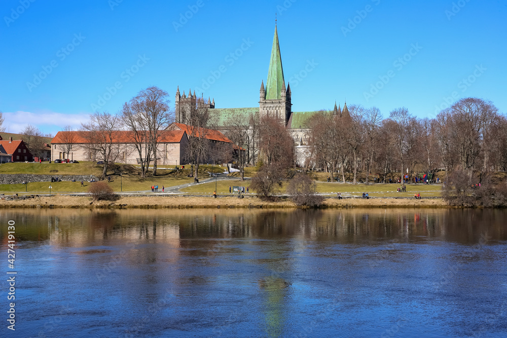 Naklejka premium Nidarosdomen, Trondheim