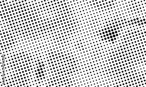 The halftone texture is monochrome. Vector chaotic background